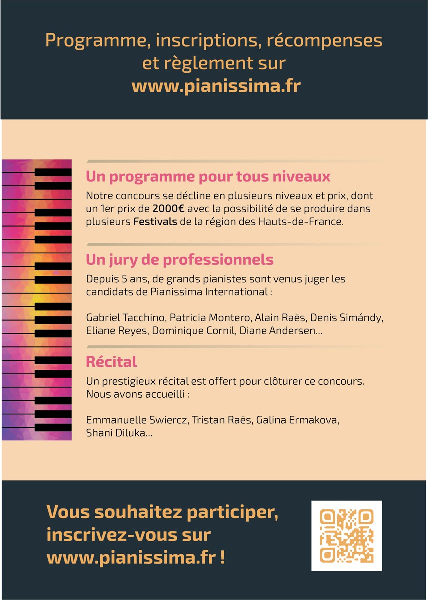 Flyer concours Pianissima International 2019