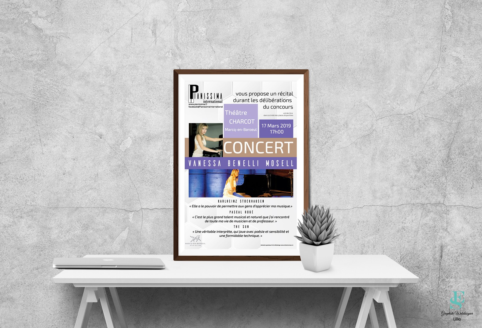 Affiche du concert de Pianissima International 2019