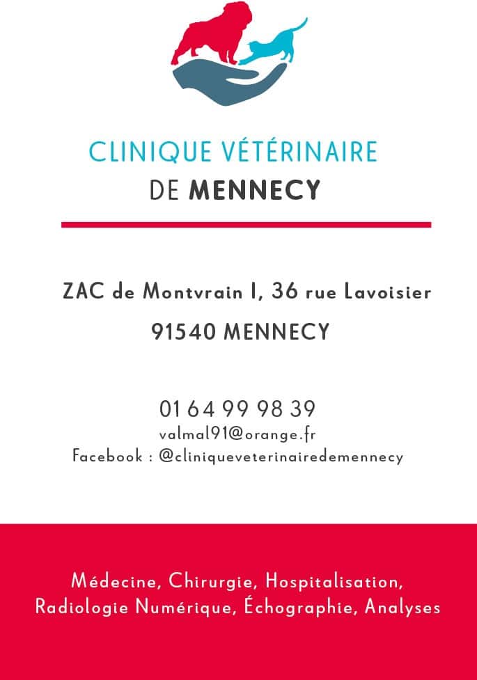 Carte de visite Clinique vétérinaire de Mennecy